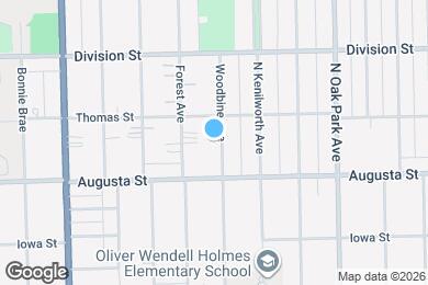 Map image of the property - 725 Woodbine Ave