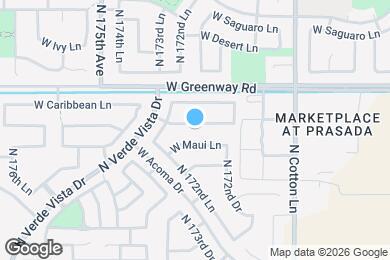 Map image of the property - 17263 W Acapulco Ln