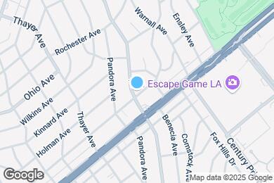Map image of the property - 1636 S Beverly Glen Blvd