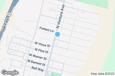 Map image of the property - 1320 N Ventura Ave