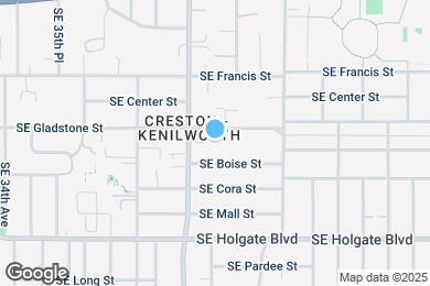 Map image of the property - 3950 SE Gladstone St