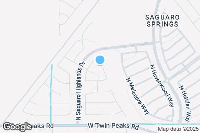 Map image of the property - 9845 N Buzzing Bee Trail