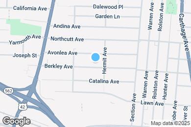 Map image of the property - 1842 Berkley Ave