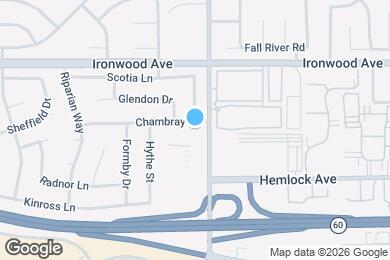 Map image of the property - 22961 Chambray Dr
