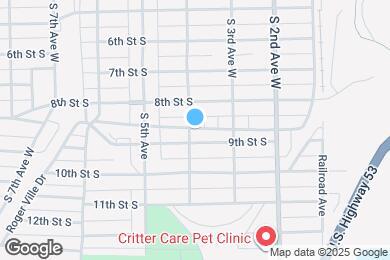 Map image of the property - 908 S 4th Ave