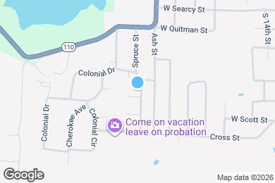 Map image of the property - 522 Spruce St