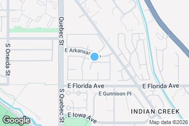 Map image of the property - 7476 E Arkansas Ave