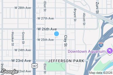 Map image of the property - 2751 W 25th Ave