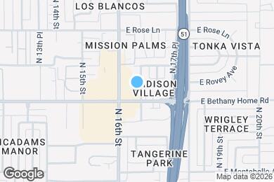 Map image of the property - 6012 N 16th Pl