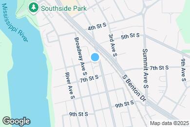 Map image of the property - 601 2nd Ave S