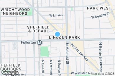 Map image of the property - 834 W Fullerton Ave