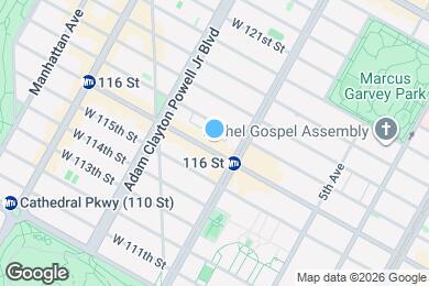 Map image of the property - West 116th Street