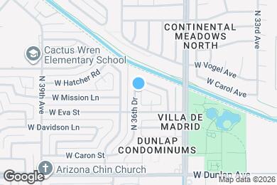Map image of the property - 9409 N 36th Dr