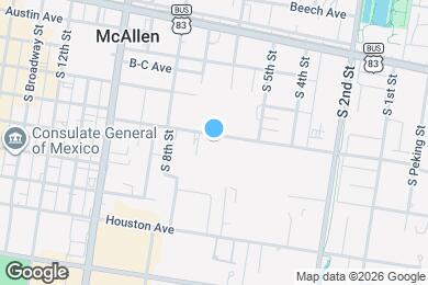 Map image of the property - 615 Dallas Ave