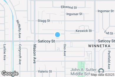 Map image of the property - 20327 Saticoy St