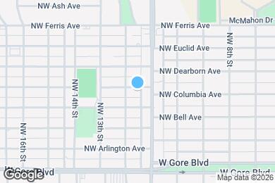 Map image of the property - 1106 NW Columbia Ave