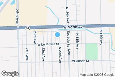 Map image of the property - 1812 N 20th Ave
