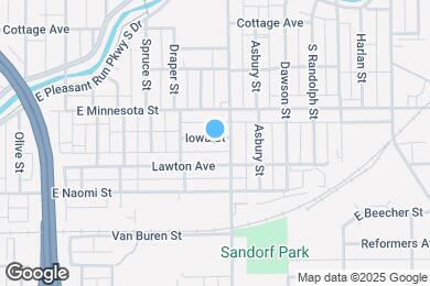 Map image of the property - 1641 Iowa St