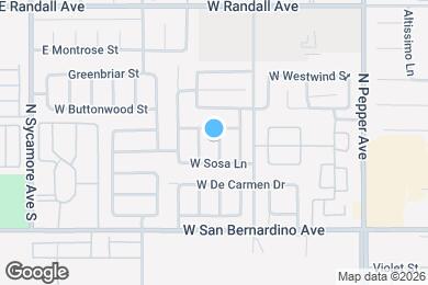 Map image of the property - 1195 Bautista Ln