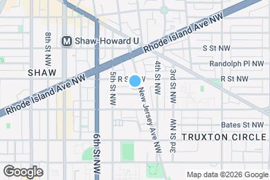 Map image of the property - 1632 New Jersey Ave NW