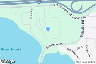 Map image of the property - Belleville Pointe Apartments