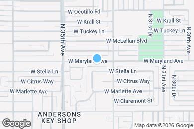 Map image of the property - 3333 W Maryland Ave