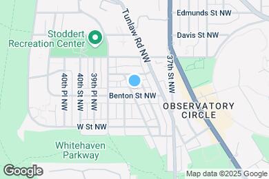 Map image of the property - 2405 Huidekoper Pl NW
