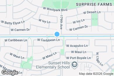Map image of the property - 17932 W Caribbean Ln