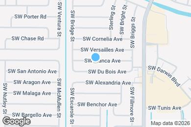 Map image of the property - 1074 SW Bianca Ave