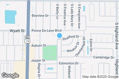 Map image of the property - 1265 Stratford Dr