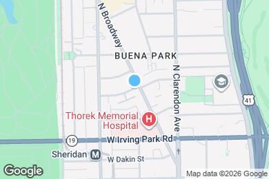 Map image of the property - 908 W Belle Plaine Ave