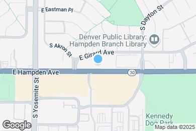 Map image of the property - 9330 E Girard Ave