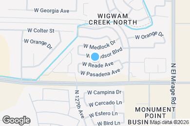 Map image of the property - 12606 W Reade Ave