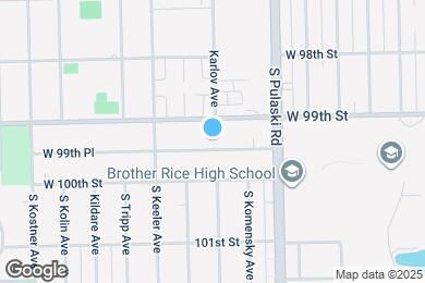 Map image of the property - 4100 W 99th Pl