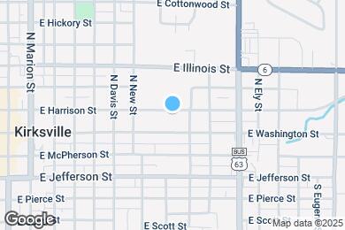 Map image of the property - 804 E Harrison St