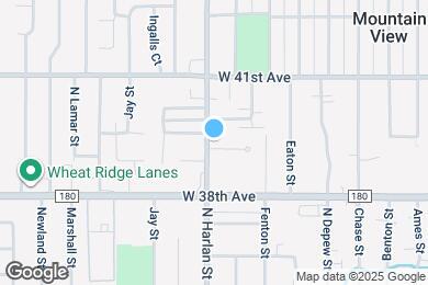 Map image of the property - 5875 W 39th Ave