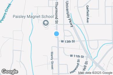 Map image of the property - 1312 Thurmond St