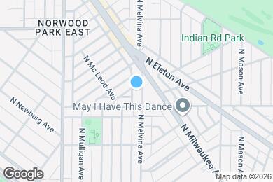 Map image of the property - 6018 N Melvina Ave