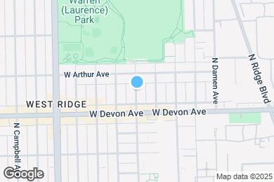 Map image of the property - 6439 N Leavitt St