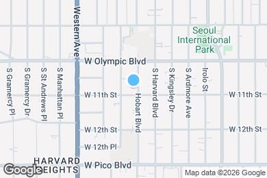 Map image of the property - 1049 S Hobart Blvd