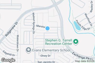 Map image of the property - 1816 Palo Pinto Dr