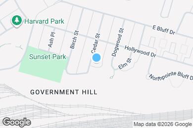 Map image of the property - 701 Cedar St