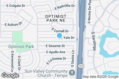 Map image of the property - 2107 E Yale Dr
