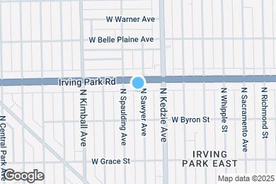 Map image of the property - 3940 N Sawyer Ave