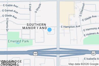 Map image of the property - 1927 E Hampton Ave