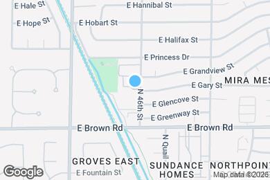 Map image of the property - 4559 E Gary St