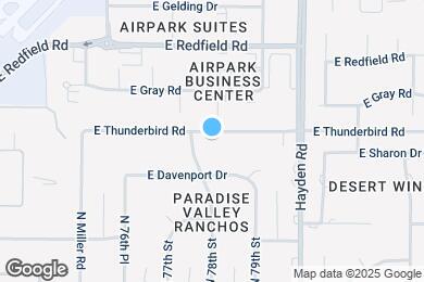 Map image of the property - 7815 E Thunderbird Rd