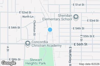 Map image of the property - 5421 E E St