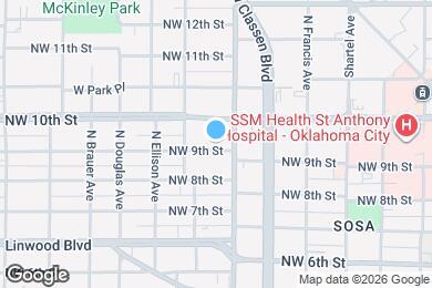 Map image of the property - 1115 NW 9th St
