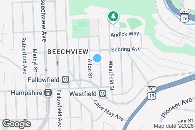 Map image of the property - 1430 Rockland Ave